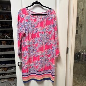 Lily Pulitzer Pink and Blue Floral Dress